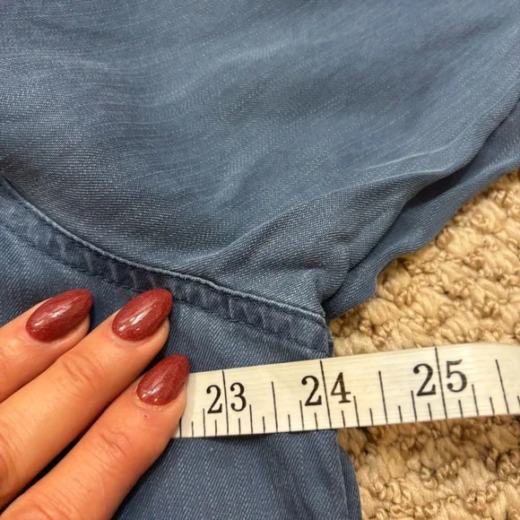 Brand new with Tags Ladies‎ Old Navy Relaxed Tencel® Shirt Blue Size XL - Picture 15 of 15